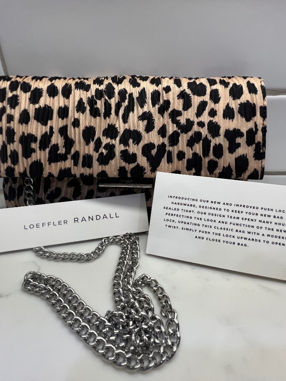 LOEFFLER RANDALL Leopard Handbag NWT